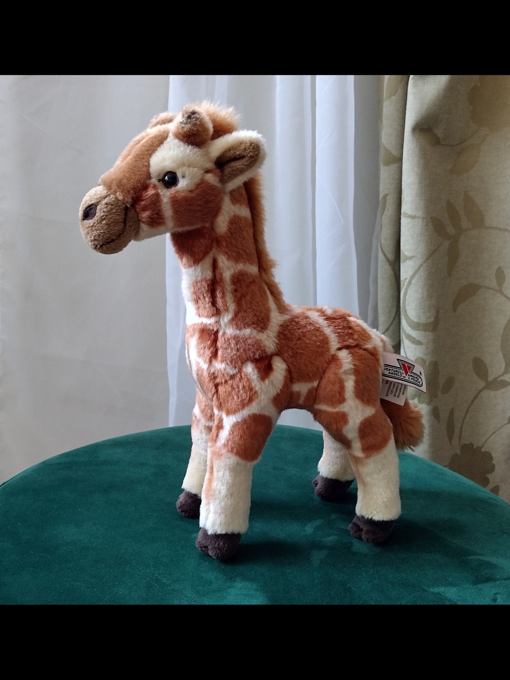 Lelly by Venturelli Plush Giraffe Stuffed Animal Toy Brown & Cream